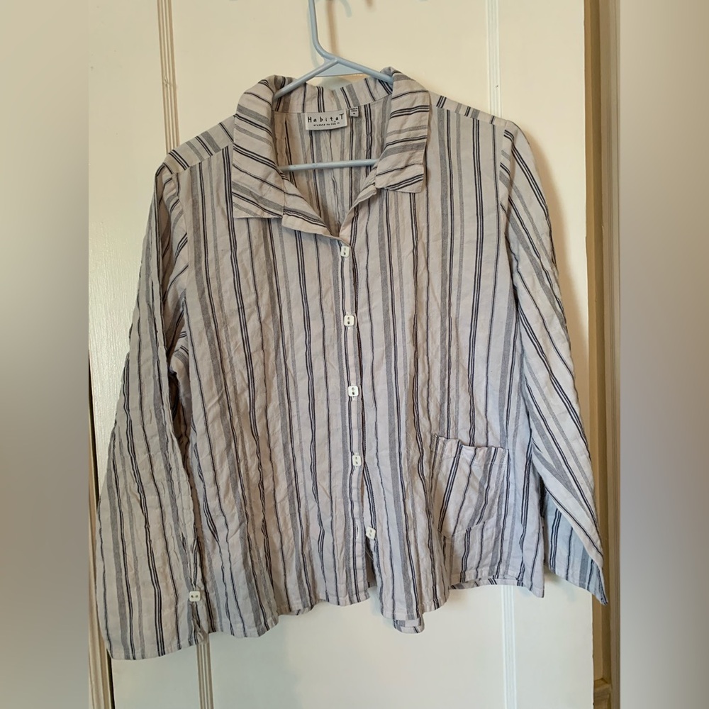 Habitat Striped Casual cotton shirt, size medium